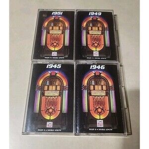 Time Life Music – Your Hit Parade 1945, 1946, 1949, 1951 Cassette Tape Lot (4)